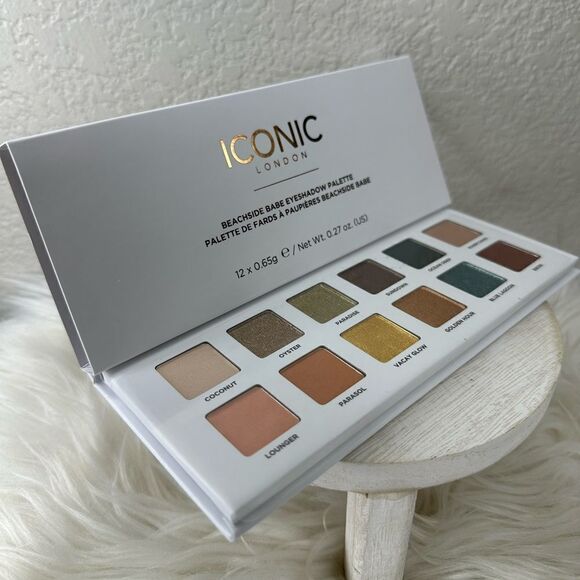 $19 🌙 Iconic London Beachside Babe 12 Shade Eyeshadow Palette NEW FULL SZ - Picture 1 of 8